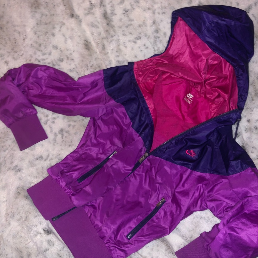 Nike track jacket /windbreaker in tri-tone purple